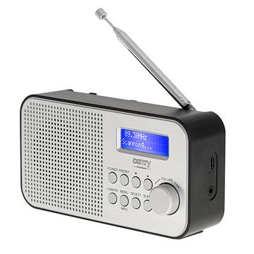 Camry CR 1179 Radio DAB/DAB+/FM con batería de 2000mAh - Plata / Negro