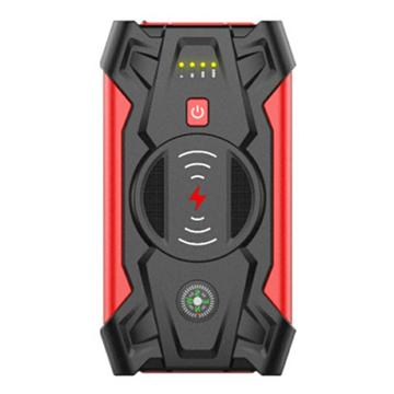 Car Jump Starter / Power Bank J13 - 12000mAh - Rojo / Negro