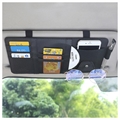 Multi-slot Car Sun Visor Organizer - Black