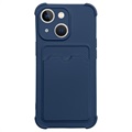 Carcasa de Silicona Serie Card Armor para iPhone 13 Mini - Azul Marino