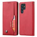 Funda Serie Card Set para Samsung Galaxy S24 Ultra - Estilo Cartera - Rojo