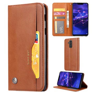 Funda Estilo Cartera para Huawei Mate 20 Lite - Serie Card Set - Marrón