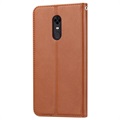 Funda Estilo Cartera para OnePlus 6T - Serie Card Set - Marrón