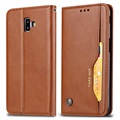 Funda Estilo Cartera para Samsung Galaxy J6+ - Serie Card Set - Marrón