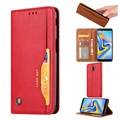 Funda Estilo Cartera para Samsung Galaxy J6+ - Serie Card Set - Rojo