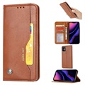 Funda Estilo Cartera para iPhone 11 - Serie Card Set - Marrón