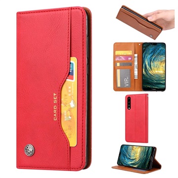 Card Set Series Huawei P30 Wallet Case - Red