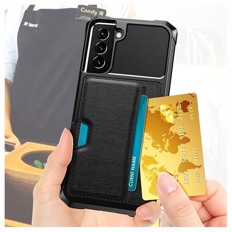 Funda Híbrida con Ranura para Tarjeta para Samsung Galaxy S21 5G