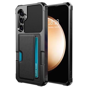 Funda Híbrida con Ranura para Tarjeta para Samsung Galaxy A35 - Negro