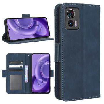 Funda Estilo Cartera Cardholder Serie para Motorola Edge 30 Neo - Azul