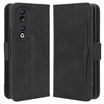 Funda Estilo Cartera Cardholder Serie para Honor 90 - Negro