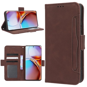 Funda Cardholder Serie para Motorola Edge 40 Pro/Edge+ (2023) - Estilo Cartera - Marrón
