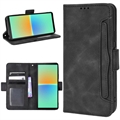 Funda Estilo Cartera Cardholder Serie para Sony Xperia 10 V - Negro