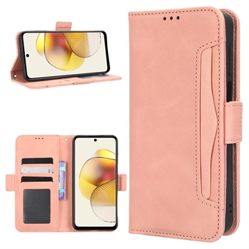 Funda Cardholder Serie para Motorola Moto G73 - Estilo Cartera - Rosa