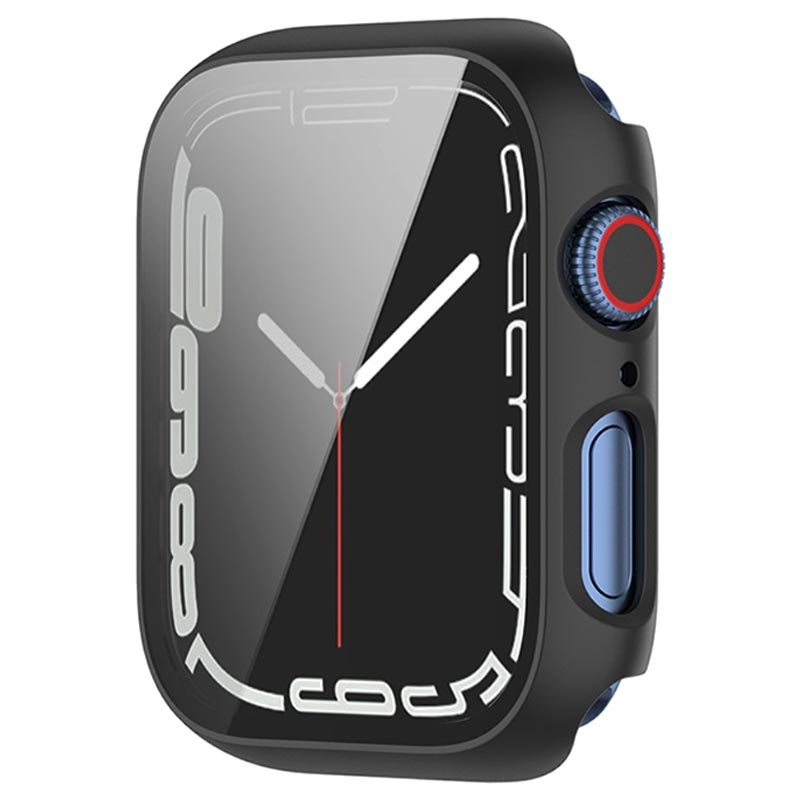 Carcasa con Cristal Templado para Apple Watch Series 7 - 45mm - Negro