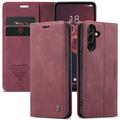 Funda Caseme Serie 013 para Samsung Galaxy A54 5G - Estilo Cartera - Vino Tinto