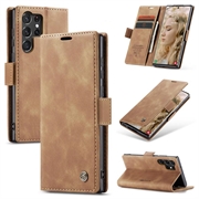 Funda Caseme Serie 013 para Samsung Galaxy S24 Ultra - Estilo Cartera - Marrón