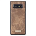 Funda Caseme 2-en-1 para Samsung Galaxy S10 - Estilo Cartera - Marrón