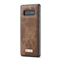 Funda CaseMe 2-en-1 para Samsung Galaxy S10+ - Estilo Cartera - Marrón