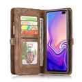 Funda CaseMe 2-en-1 para Samsung Galaxy S10+ - Estilo Cartera - Marrón