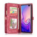 Funda Caseme 2-en-1 para Samsung Galaxy S10+ - Estilo Cartera - Rojo