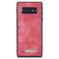 Funda Caseme 2-en-1 para Samsung Galaxy S10 - Estilo Cartera - Rojo