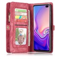 Funda Caseme 2-en-1 para Samsung Galaxy S10 - Estilo Cartera - Rojo