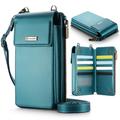 Bolsa cruzada universal Caseme ME50 con protección RFID - 4"-7.3" - Azul