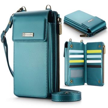 Bolsa cruzada universal Caseme ME50 con protección RFID - 4"-7.3" - Azul
