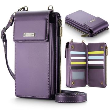 Caseme ME50 Bolsa Crossbody Universal con Protección RFID - 4"-7.3" - Morado