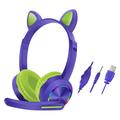 Cat Ears AKZ-020 Auriculares con cable para niños / Auriculares para juegos con micrófono