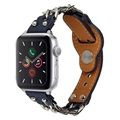 Dux Ducis Apple Watch Series 5/4/3/2/1 Leather Strap - 42mm, 44mm - Black