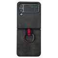 Carcasa de TPU Recubierta de Cuero Pierre Cardin para iPhone 11 Pro Max - Negro