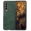 Carcasa Híbrida Recubierta para Samsung Galaxy Z Fold4 - Verde