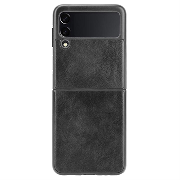 Funda de Plástico Revestido para Samsung Galaxy Z Flip3 5G - Negro