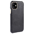 Funda de Plástico Revestido para iPhone 11 - Negro