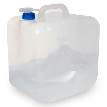 Contenedor de agua plegable con grifo 15l - Sin BPA, aprobado por la FDA