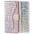 Funda Croco Bling para Samsung Galaxy A50 - Estilo Cartera