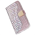 Funda Croco Bling para iPhone 11 - Estilo Cartera - Plateado