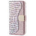 Funda Croco Bling para iPhone X / iPhone XS - Estilo Cartera