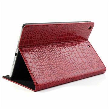 Folio Funda para iPad Air - Cocodrilo - Rojo