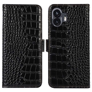 Funda Crocodile con RFID para Nothing Phone (2) - Estilo Cartera
