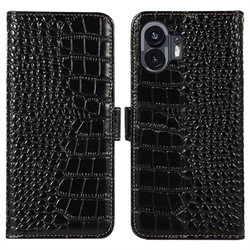 Funda Crocodile con RFID para Nothing Phone (2) - Estilo Cartera