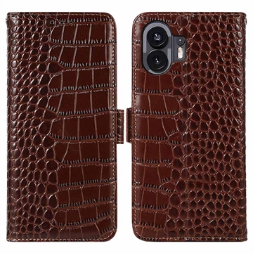 Funda Crocodile con RFID para Nothing Phone (2) - Estilo Cartera