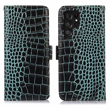 Funda Crocodile con RFID para Samsung Galaxy S26 Ultra - Estilo Cartera