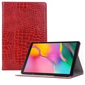 Samsung Galaxy Tab S5e Folio Case - Crocodile - Red