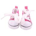 Lindo Mini zapatillas con cordones para Labubu 17cm - Rosa Fuerte