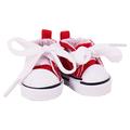 Mini zapatillas con cordones para Labubu 17cm - Rojo