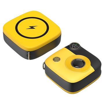 Cute Mini PD 10000mAh Wireless Power Bank E49 - 20W - Amarillo