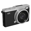 D72 Cámara Digital Portátil 4K con Zoom 16X, Tarjeta de Memoria 32GB - Negra